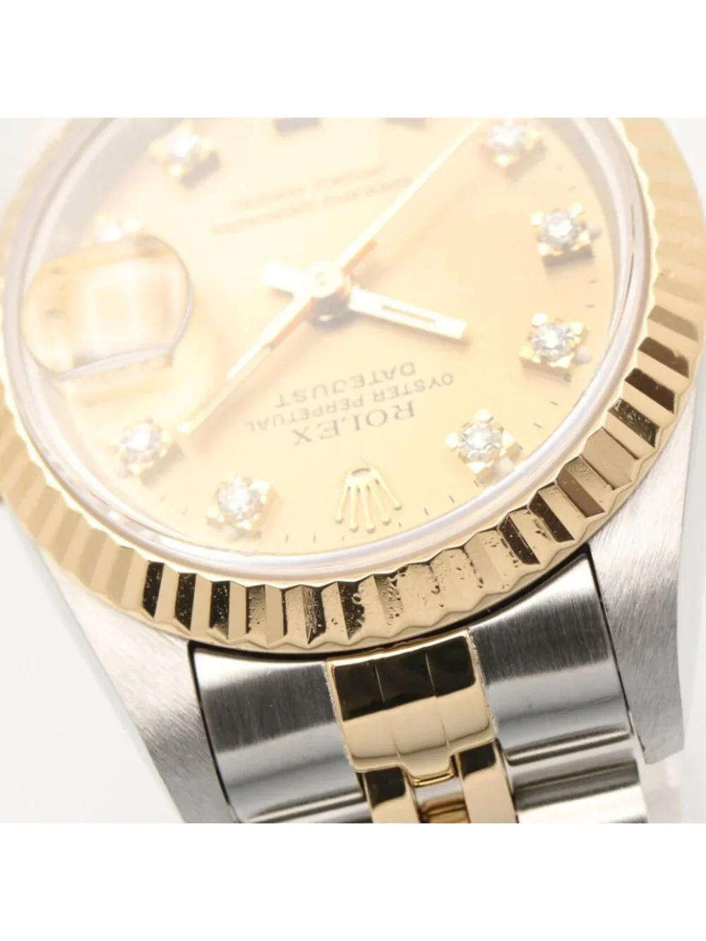 Rolex Watch Datejust Diamond S Number CH QP 18k Stainless Steel